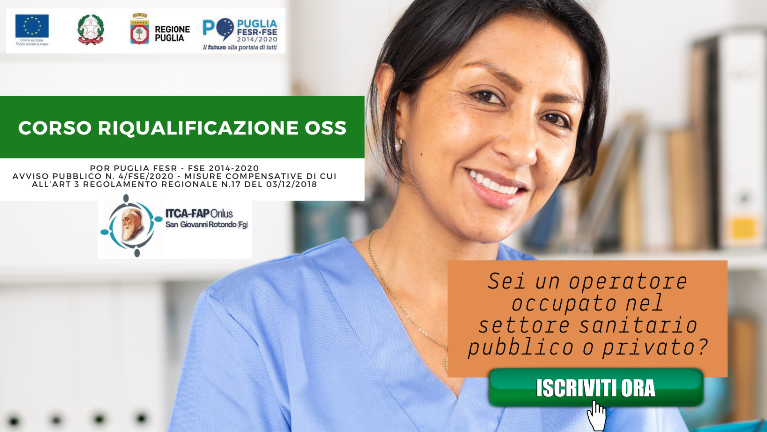 CORSO RIQUALIFICAZIONE OSS ITCA Formazione